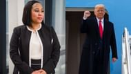 Trump alleged that Fani Willis played the "race card" inappropriately (Image via Facebook / Fani Willis / Donald J. Trump)